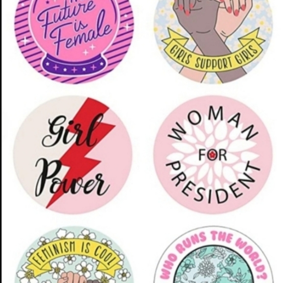 NEW! *Set of 6* girl power pro woman sticker pack - Picture 2 of 8